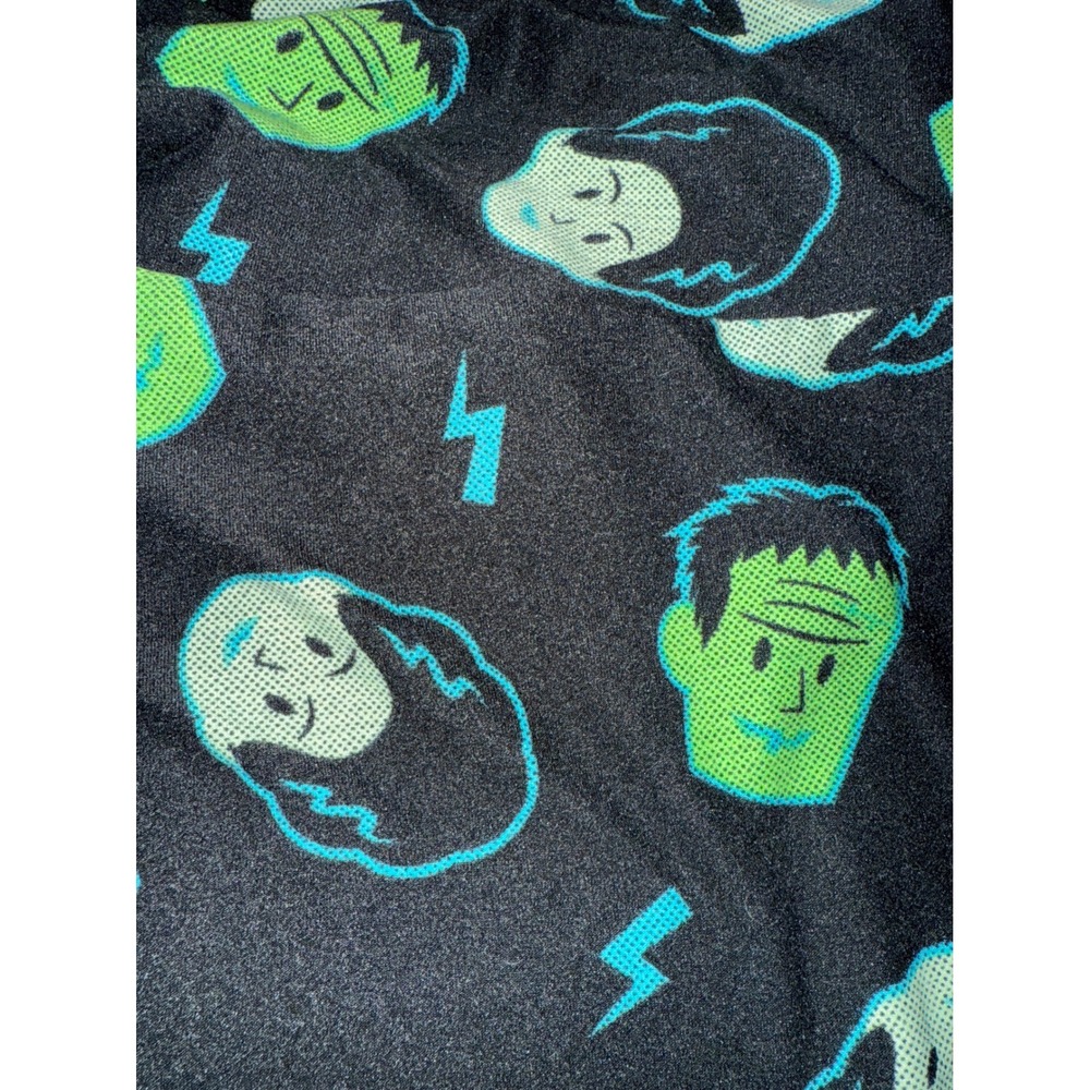 LuLaRoe Halloween Frankenstein Monster Lightning Bolt Print Leggings T/C - Picture 3 of 3